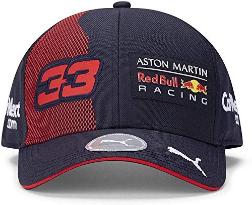 PUMA AMRBR Replica Verstappen BB Cap Gorra, Unisex Adulto, Night Sky/Chinese Red, Talla Única