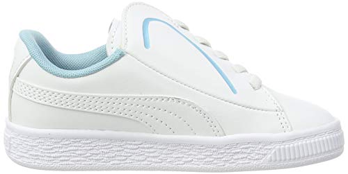PUMA Basket Crush AC Inf, Zapatillas para Niñas, White-Milky Blue, 27 EU