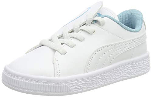 PUMA Basket Crush AC Inf, Zapatillas para Niñas, White-Milky Blue, 27 EU