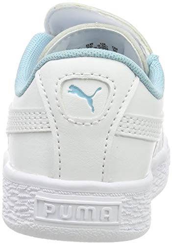 PUMA Basket Crush AC Inf, Zapatillas para Niñas, White-Milky Blue, 27 EU