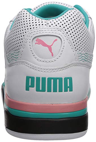 PUMA Men's Palace Guard Sneaker, White-Geranium, 11.5 M US