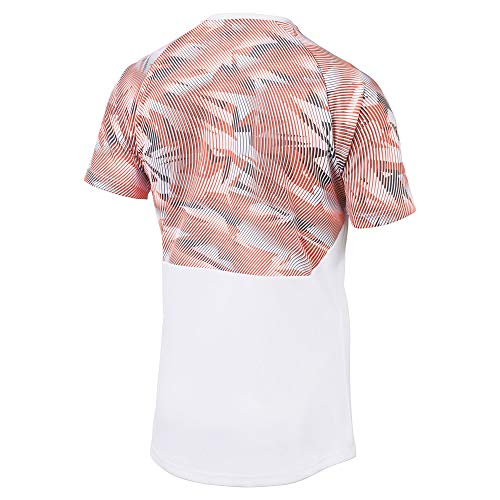 PUMA VCF Training Jersey Maillot, Hombre, White/Fizzy Orange, S