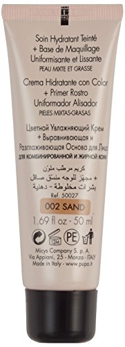 Pupa Professionals BB Cream & Primer 002 Sand Krem BB oraz baza pod makijaż dla cery tłustej i mieszanej