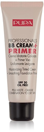 Pupa Professionals BB Cream & Primer 002 Sand Krem BB oraz baza pod makijaż dla cery tłustej i mieszanej