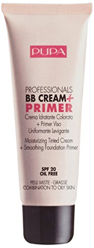 Pupa Professionals BB Cream & Primer 002 Sand Krem BB oraz baza pod makijaż dla cery tłustej i mieszanej