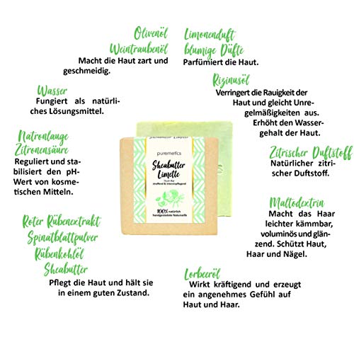 puremetics Zero Waste Paquete de prueba, 6 jabones minis + caja de viaje gratis, 100 % natural, vegano y libre de plástico,·jabón natural sin plástico, gel de ducha sólido, champú, cuidado facial