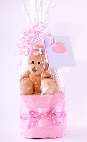 PureNappyCakes - Pañales rellenos profundos para niñas Talla:Mini