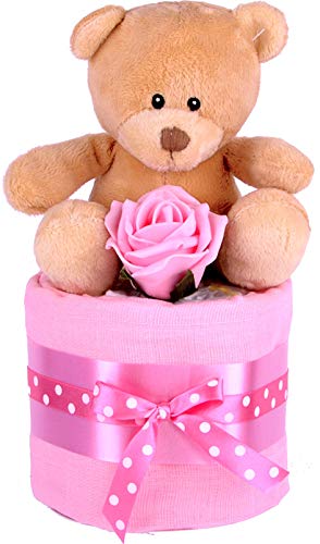 PureNappyCakes - Pañales rellenos profundos para niñas Talla:Mini