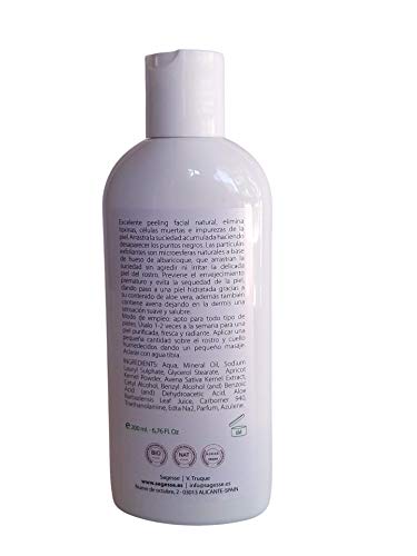 PURIFY¨ PEELING FACIAL CON ALOE VERA Y HUESO DE ALBARICOQUE DE SAGESSE COSMETICA NATURAL. 200ml.