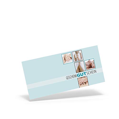 Pythagoras MA847 - Cupón de regalo para estudios de masaje y consultas de fisioterapia con gran campo para sellos de empresa