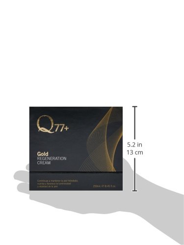 Q77+ Gold Regenerator Cream - Crema hidratante, nutritiva y antiedad, 250 ml