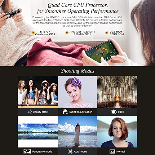 Qalabka S7 de 5.5 Pulgadas 18: 9 sin Bisel de Pantalla Completa teléfono móvil 4G-LTE Fingerprint Smartphone 3GB RAM 32GB ROM 640 * 1280P HD IPS Android 7.0 MTK6737 Quadcore 1.3G Frontal 8MP Back