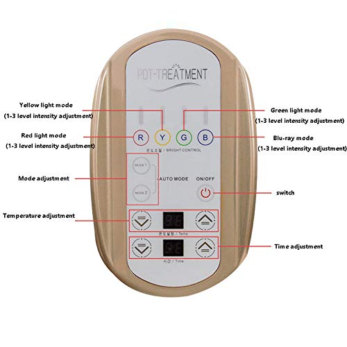 QINYUP Fotón rejuvenecimiento de la Piel PDT Dispositivo acné luz de Color máscara de la máscara Nueva fotodinámica LED Spectrum Instrumento de la Belleza y Azul Rojo