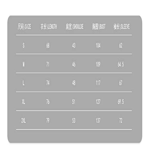 Qishi - Chaqueta con capucha para hombre de otoño e invierno, multicolor a juego Fragancia Otoño Verde Wy18 L