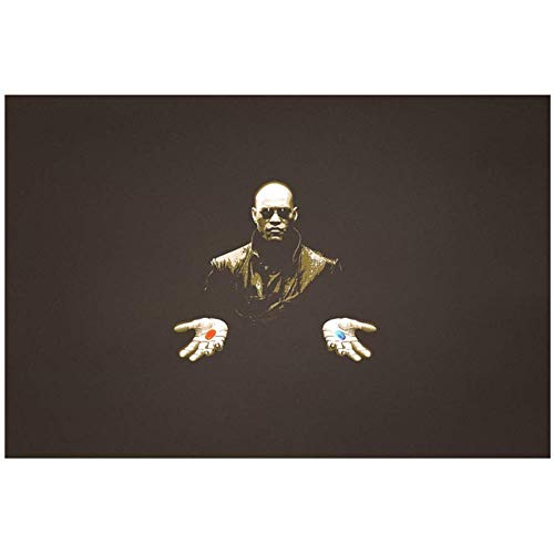 QQDSB The Matrix - Keanu Reeves Classic Science Fiction Movie Living Room Wall Art Posters Canvas Prints Decoración para el hogar -20x28 Inch Sin Marco 1 PCS