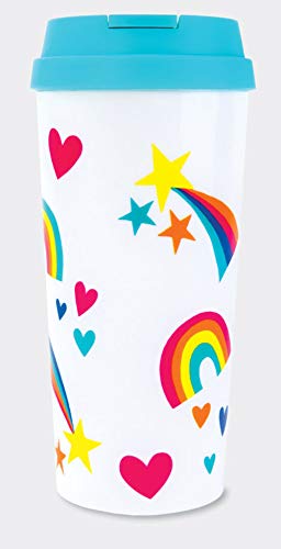 Rachel Ellen Girls Rule The World - Taza térmica de viaje, 450 ml