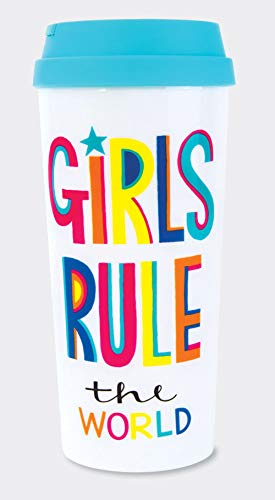 Rachel Ellen Girls Rule The World - Taza térmica de viaje, 450 ml