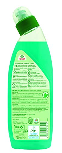 RAINETT Cuidado del producto Gel WC ecológico Menta 750 ml Pack de 3