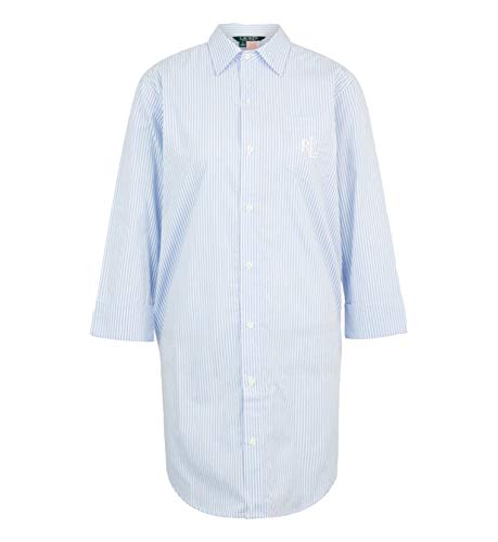 Ralph Lauren, camiseta para mujer, botones, Heritage Essentials I815197 azul claro XS