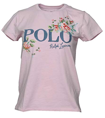 Ralph Lauren - Camiseta para mujer, diseño floral rosa S