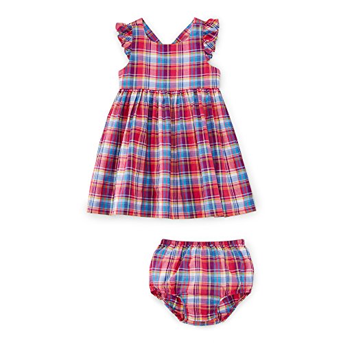 Ralph Lauren - Conjunto de vestido y florero de algodón para bebé - Multi - 6 meses