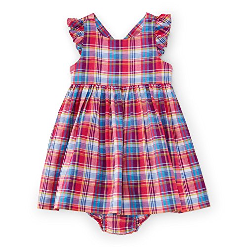Ralph Lauren - Conjunto de vestido y florero de algodón para bebé - Multi - 6 meses