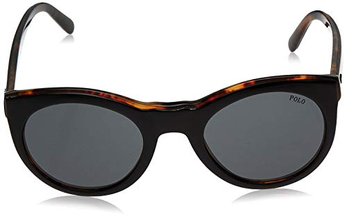 Ralph Lauren POLO 0PH4124 Gafas de sol, Top Black On Havana Jerry, 49 para Mujer