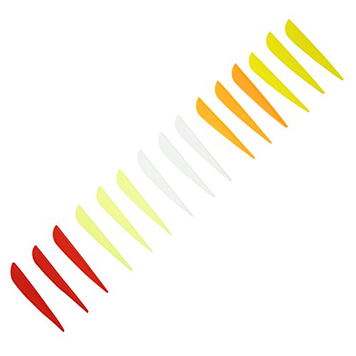 Ralph Lauren Safari Choice Arrow Fletching 3" Plastic Feather Vane, 15pc Pack (Mixed Colors)