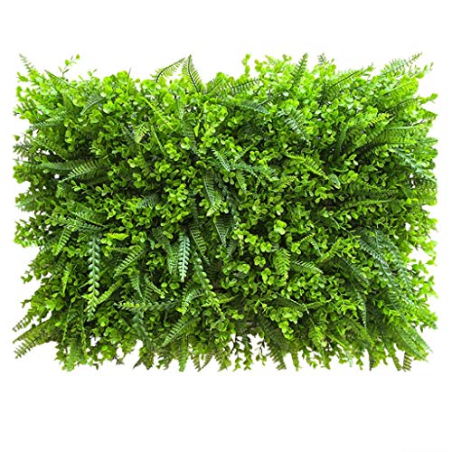 RDJSHOP Hedge Artificial Plant Wall Boxwood Green Ivy Privacy Fence Screening Home Garden Decoración de la Pared al Aire Libre 40x60cm (Color : 01)