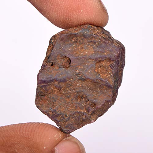 Real Gems Gemas Reales Increíble Piedra Preciosa Natural de rubí en Bruto de Estrella 63.00 CT Crudo sin Tratar Piedra Preciosa de rubí de Estrella roja Suelta en Bruto