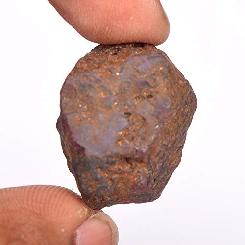 Real Gems Gemas Reales Increíble Piedra Preciosa Natural de rubí en Bruto de Estrella 63.00 CT Crudo sin Tratar Piedra Preciosa de rubí de Estrella roja Suelta en Bruto