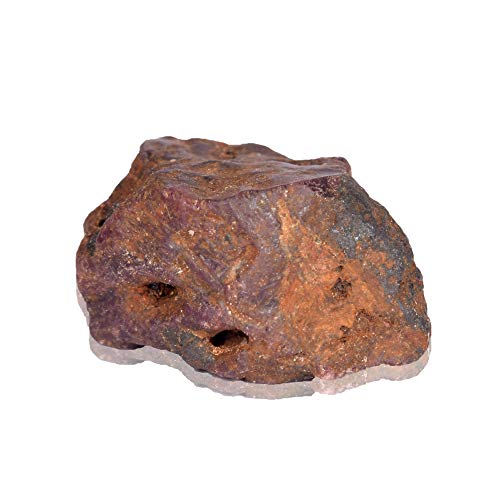 Real Gems Gemas Reales Increíble Piedra Preciosa Natural de rubí en Bruto de Estrella 63.00 CT Crudo sin Tratar Piedra Preciosa de rubí de Estrella roja Suelta en Bruto