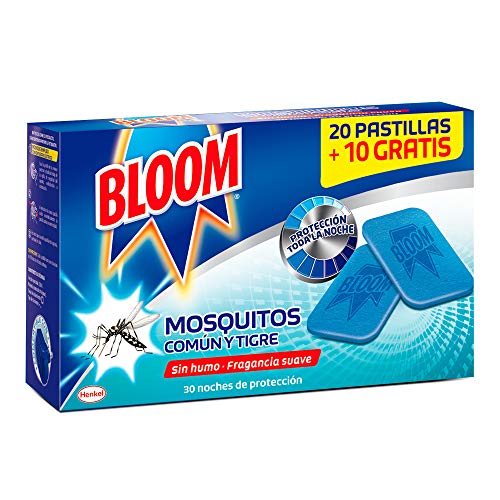 Recambio Bloom Eléctrico Pastillas contra mosquitos común y tigre