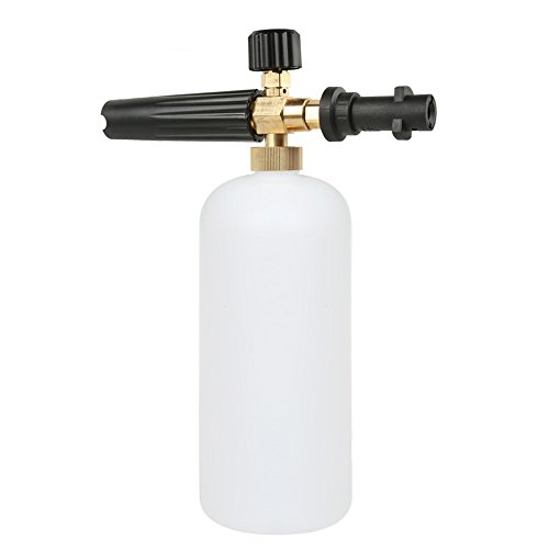 Rediboom Cañón Lanza de Espuma Ajustable para Lavado de Coche, Limpiador de Alta presión- Lanzador de Espuma de Nieve - Se Adapta a Todos los Arandelas de Presión de la Serie K de Karcher