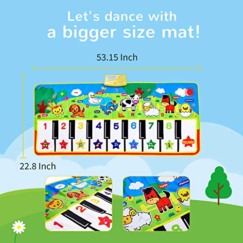 Reditmo Alfombra de Piano, Música Alfombra de Teclado Táctil Musical Touch Juego Musical para Bebé Niños
