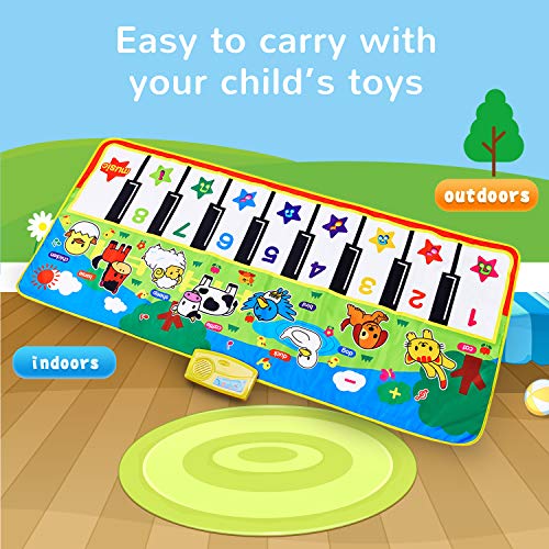 Reditmo Alfombra de Piano, Música Alfombra de Teclado Táctil Musical Touch Juego Musical para Bebé Niños