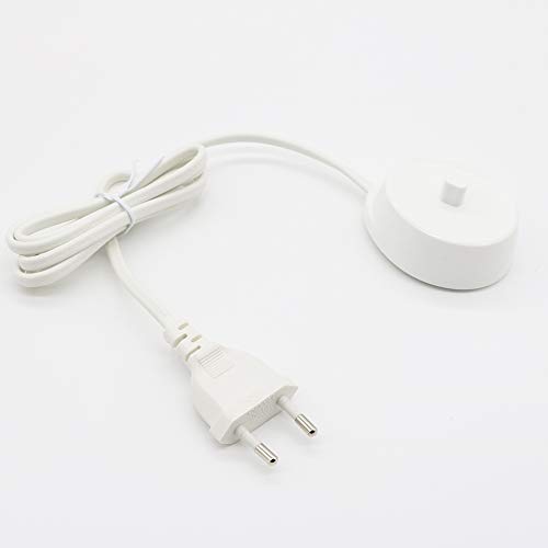 Reemplazo de la base del cargador del cepillo de dientes eléctrico Compatible con Oral B Carga inductiva Cable de alimentación impermeable Oral-B portátil Modelo 3757 para viajes