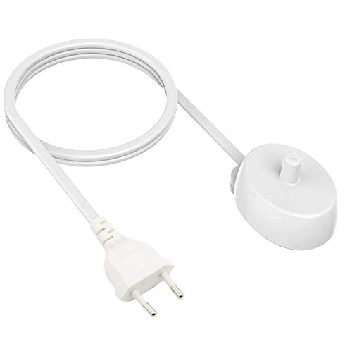 Reemplazo de la base del cargador del cepillo de dientes eléctrico Compatible con Oral B Carga inductiva Cable de alimentación impermeable Oral-B portátil Modelo 3757 para viajes