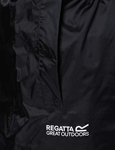Regatta Waterproof - Pantalones para hombre, negro, XL