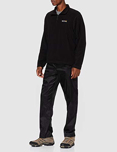 Regatta Waterproof - Pantalones para hombre, negro, XL