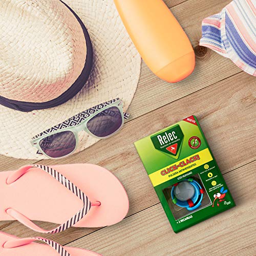 Relec Pulsera Antimosquitos Wonder Woman - Eficaz contra el mosquito tigre, Resistente al agua, Contiene 2 recargas