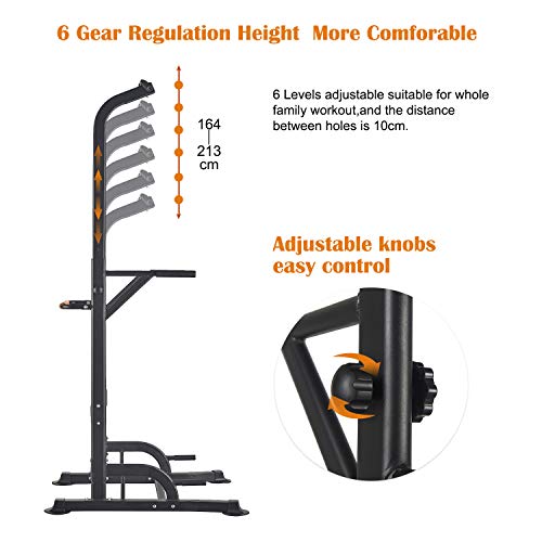 RELIFE REBUILD YOUR LIFE Power Tower Torre de Ejercicios Torres de Energía Multifuncional Barra de Dominadas Estación de Musculación Gimnasio Torre de Entrenamiento Barra Abdominales Fitness