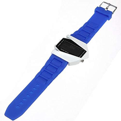 Reloj deportivo LED para hombre Reloj de silicona fresco para niños Regalo de TheBigThumb, Azul
