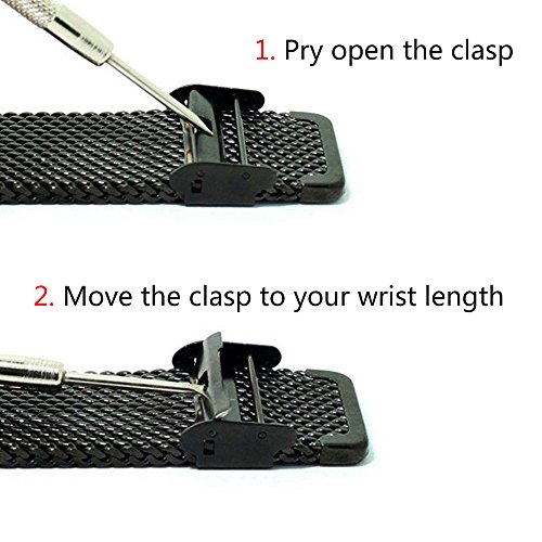 Reloj Hombre Acero Inoxidable Oro, Correa de Milanese Malla Negro, Cuarzo Analógico Elegante, Cronógrafo y resistente al agua - BAOGELA Brand