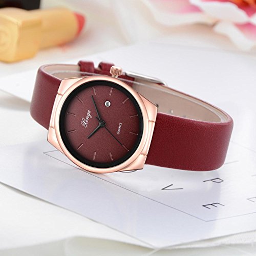 Relojes de Pulsera Simples Casuales de Reloj Cuarzo para Mujeres por ESAILQ