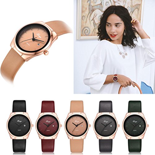 Relojes de Pulsera Simples Casuales de Reloj Cuarzo para Mujeres por ESAILQ