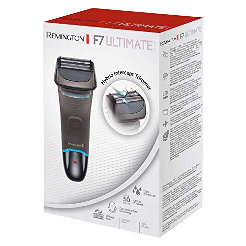 Remington Ultimate Series F7 XF8505 - Afeitadora de Láminas, Cuchillas Flexibles, Recargable, Resistente al Agua, Gris
