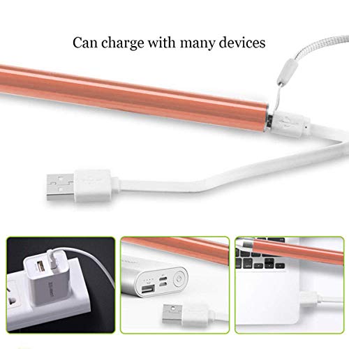 Removedor de Cera de Oído - Limpiador de oídos, limpia oidos cera - Led Flash Earpick con carga USB - Cera del oído Cureta Kit para Adultos Bebés para niños mayores - Rojo