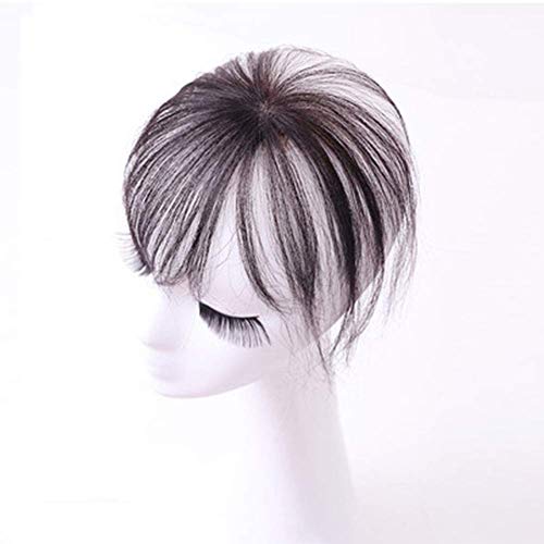 Remy Natural Fringe Clips en el cabello One Piece # 2 Darkest Brown 3D Fringe Bangs para mujeres No Temple 100% extensión de cabello humano