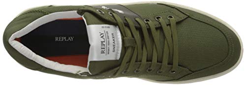 REPLAY Blog-Fern, Zapatillas para Hombre, Verde (Mil Grn 39), 40 EU